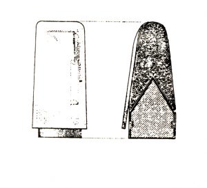 1847 M kamráspuska töltény cilindro-konikális lövedékkel