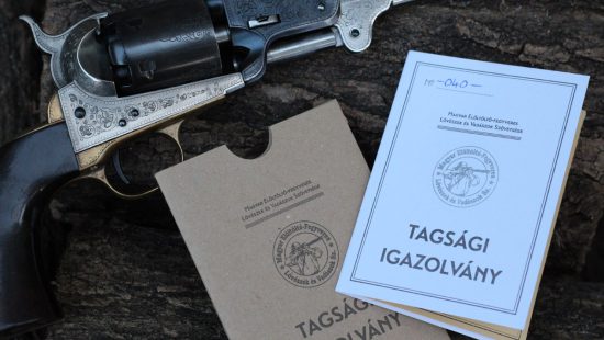 Új elöltöltő-fegyveres szövetségi tagkönyvek, vizsgabizonyítványok