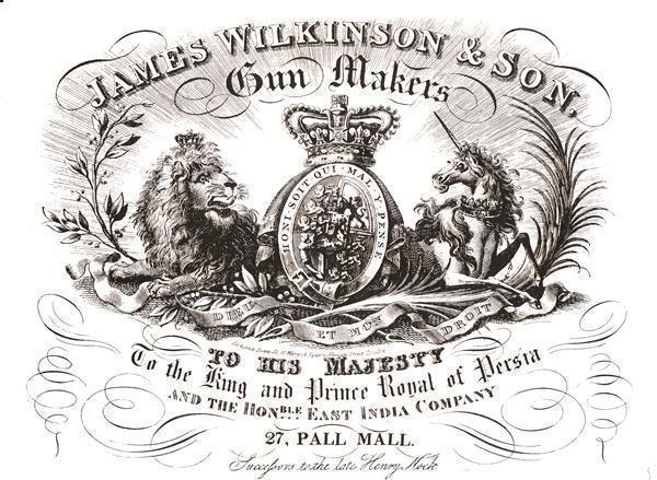 Wilkinson trade lable 1850-es évek
