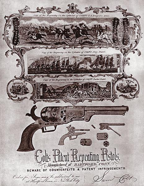 Az utód - A Dragoon revolver reklámja (forrás: True West Magazine)