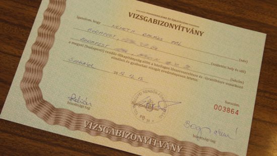 Lőszertöltő vizsga: június 08!