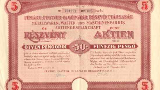 Háború előtti FÉG golyós vadászfegyverek