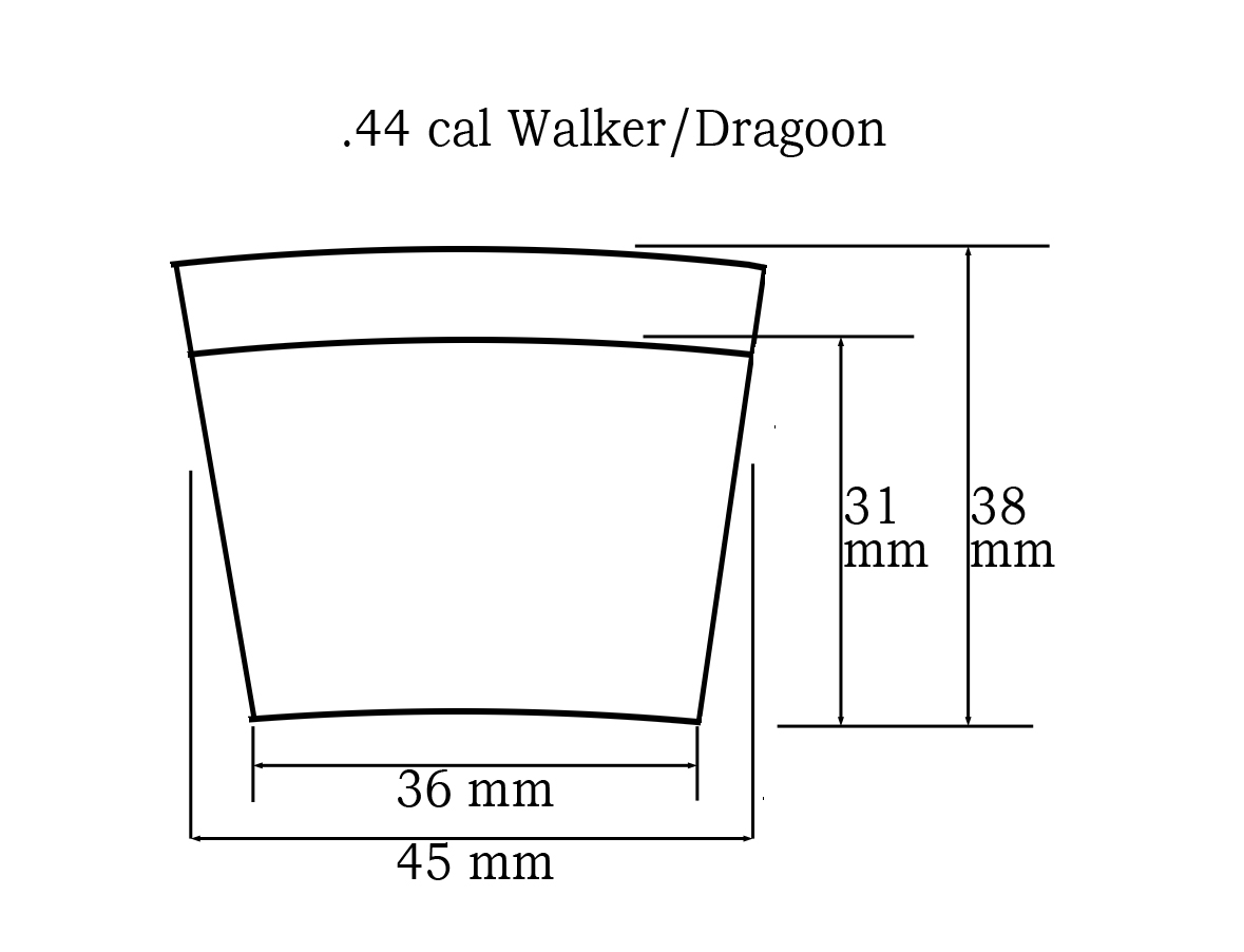 44 cal cartridge former for Walker and Dragoon revolvers from Capandball 